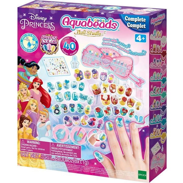 Aquabeads - Nail Studio Disney Princesses - Naglar som fastnar i vatten