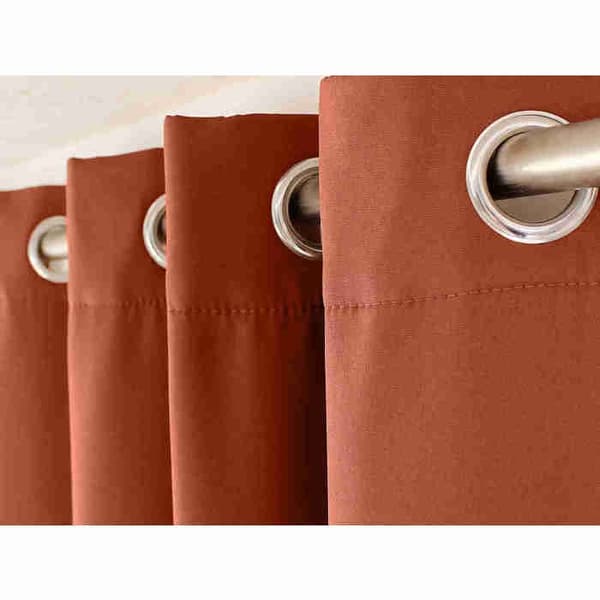 Mikrofibertemperaturgardin med foder Terracotta 135x240 cm Terrakotta