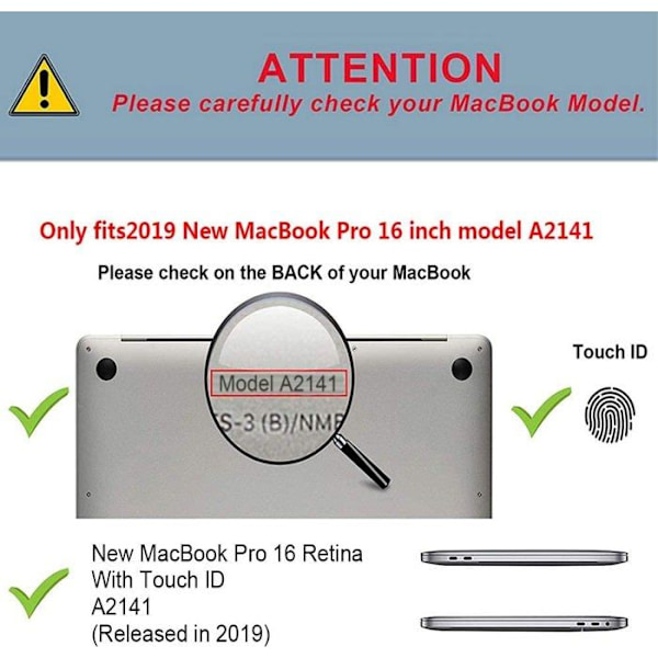 Coque för bärbar dator - fodral för bärbar dator Tecool - MKMP1-R16PRO-CC