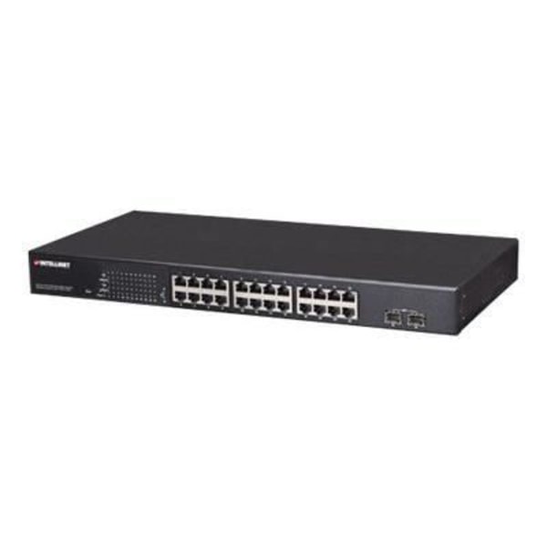 Intellinet PoE Web-Managed Gigabit Ethernet Switch... Svart