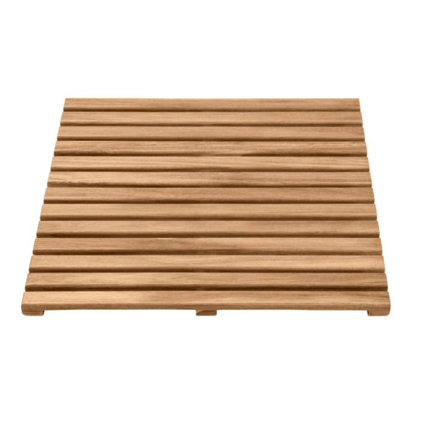Duschgaller - WENKO - Acaciaträ - Halkfritt - 55 x 55 cm - Inomhus/Utomhus Trä
