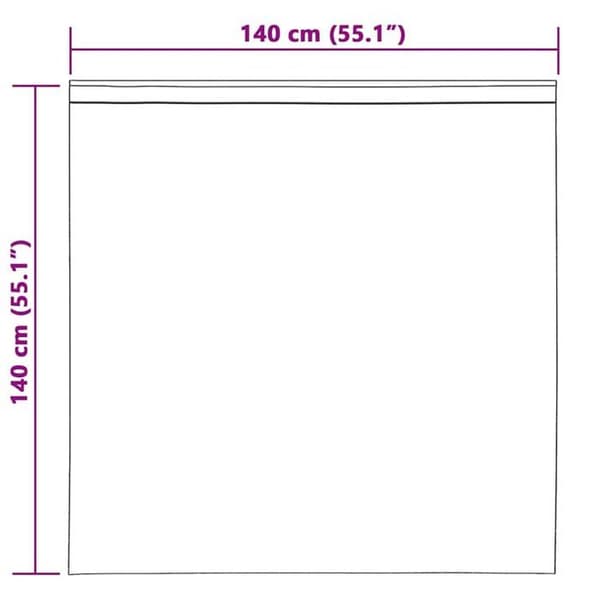 Gardiner i voile - vidaXL - Ljusgrå - Polyester - 140x140 cm - 2 stycken - Utvändig montering Ljusgrått