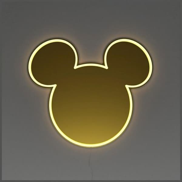 Mickey Mouse spegel Disney Mickey Gul Fluo guld