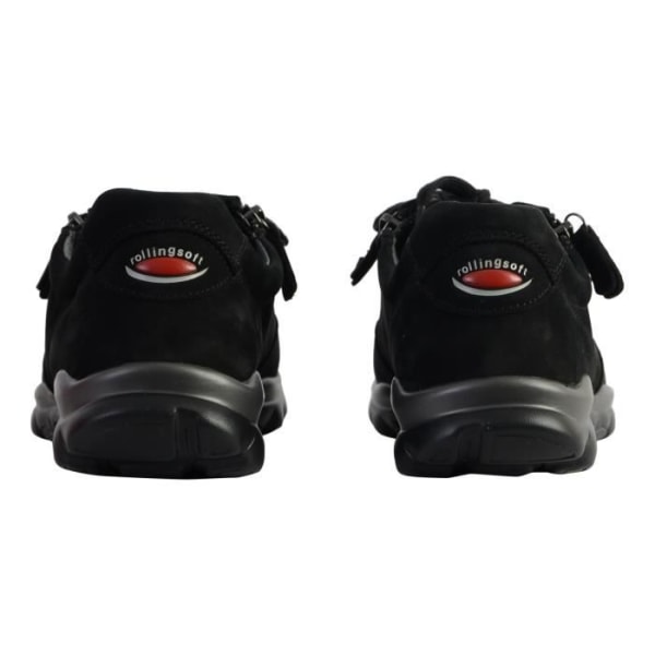 Gabor Rolling Soft Leather Sneaker - Sko i låg version - Spets-/dragkedja - Exceptionell komfort Svart 38