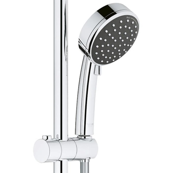 GROHE Vitalio Comfort 100 Krom duschset - 2 strålar - Duschstång 600 mm - Flexibel 1750 mm