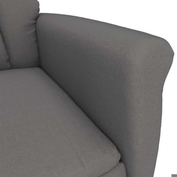 vidaXL fåtölj Mörkgrå Mikrofiber 348402