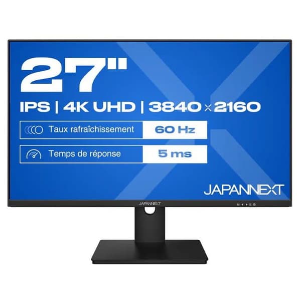 Skärm PC - JAPANNEXT - JN-IPS270UHD60F - 27" UHD - HDMI/DP - IPS