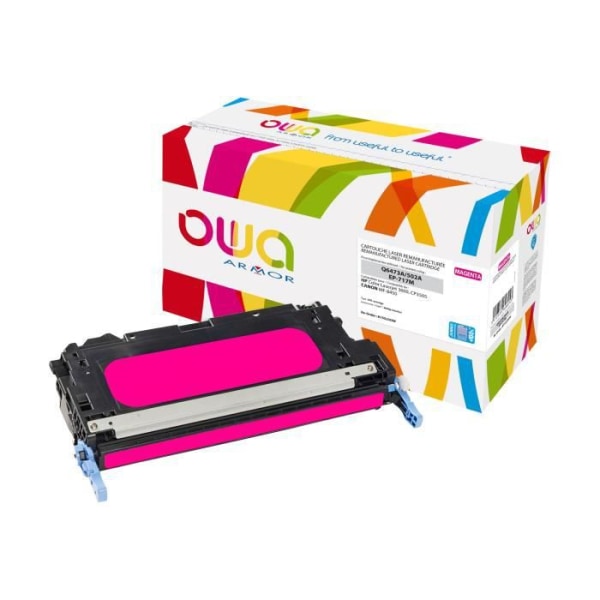 OWA Jumbo Yield Magenta Remanufactured tonerkassett (alternativ för: HP 502A, Canon 717M) för HP Color LaserJet 3600,...