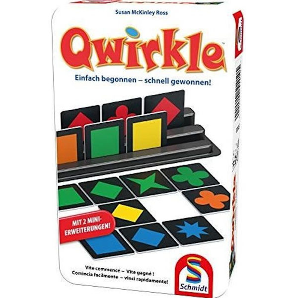 Qwirkle Travel Game - Schmidt Spiele - Miniversion av Årets spel 2011 - 2 minitillägg