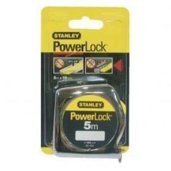 Powerlock® abs-mått Stanley Längd 5m Bredd 19mm Grå