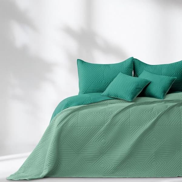 Sängöverkast - SOFTA - mintgrön - 200 x 220 cm - 100% polyester mikrofiber grön