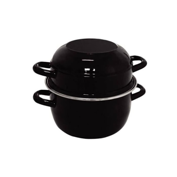 Emaljerade musselgrytor 1 kg - Olympia Svart