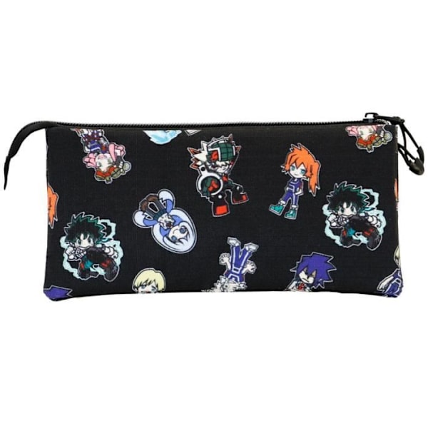 Trousse Triple ECO - KARACTERMANIA - My Hero Academia Chibi - Svart - Vit - Unisex Svart