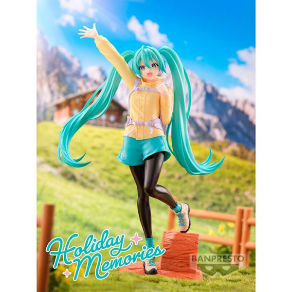 Figur - Banpresto - Hatsune Miku - Escalade - Hög kvalitet - Detaljerad design blå