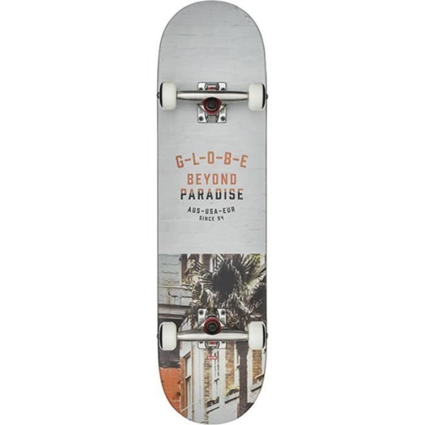 Globe Varsity 2 komplett skateboard - 8,1 tum Melbourne - Blandat - Vuxen - Grå - 4 hjul
