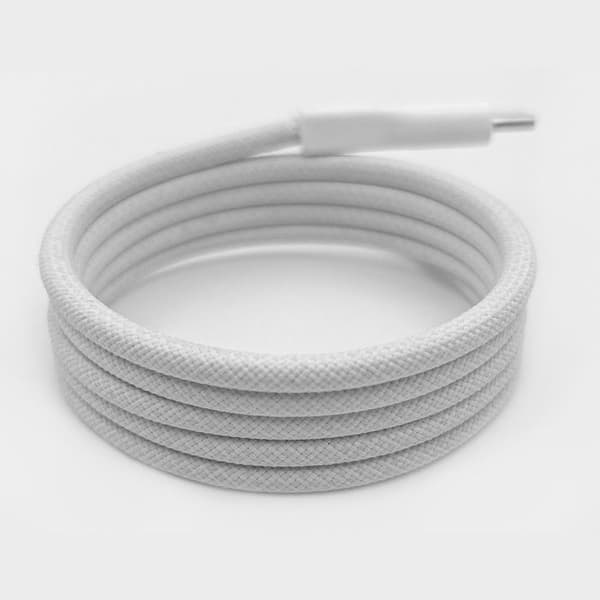Magnetisk USB-C-kabel 60 W, 1 m - Vit