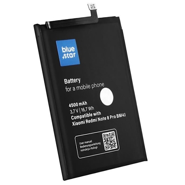 Xiaomi Redmi Note 8 Pro 4500mAh BM4J Black Blue Star Black Ersättningsbatteri