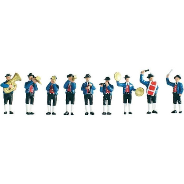Orkesterfigurer NOCH H0 15580 - 9 figurer, målade Multifärg