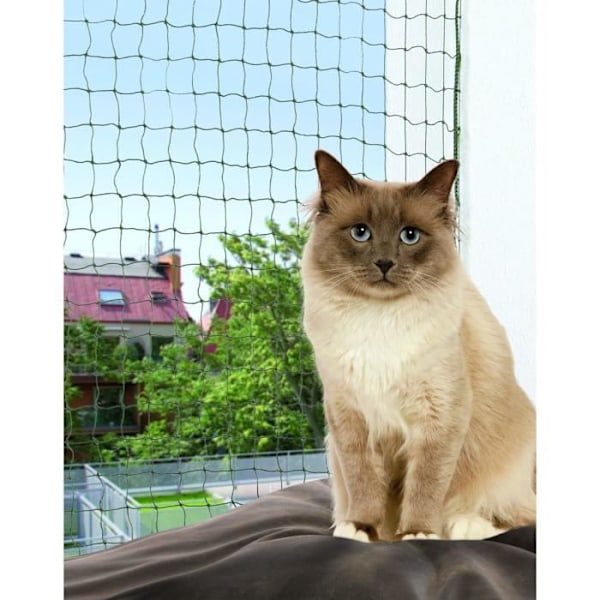 TRIXIE Cat Protection Net 4x3m Olivgrön