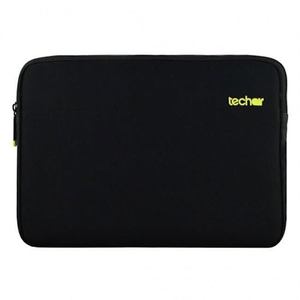 TECHAIR Laptop-fodral 14" - 15,6" - Neopren - Texturerad polyester - Gul plysch interiör