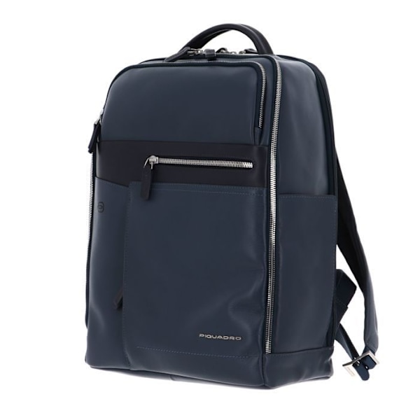 Ryggsäck - Piquadro - CA4118W82 - Färg: Blå - Material: Syntetiskt läder - Stängning: Dragkedja blå