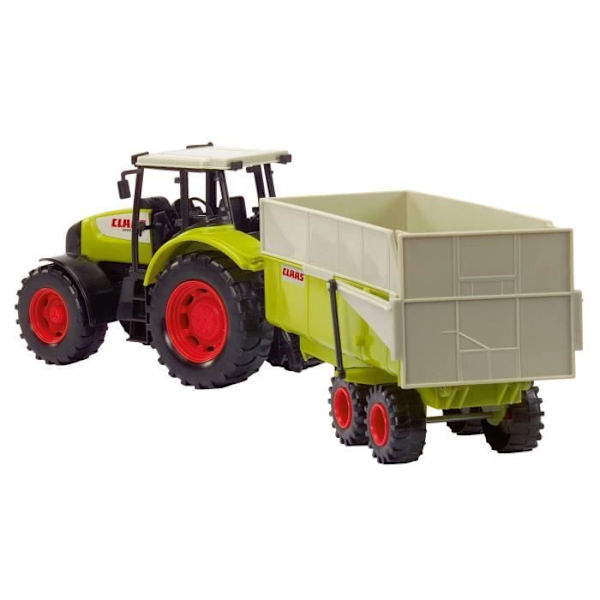 Traktor med släp CLAAS - DICKIE TOYS - 57cm - fria hjul Flerfärgad