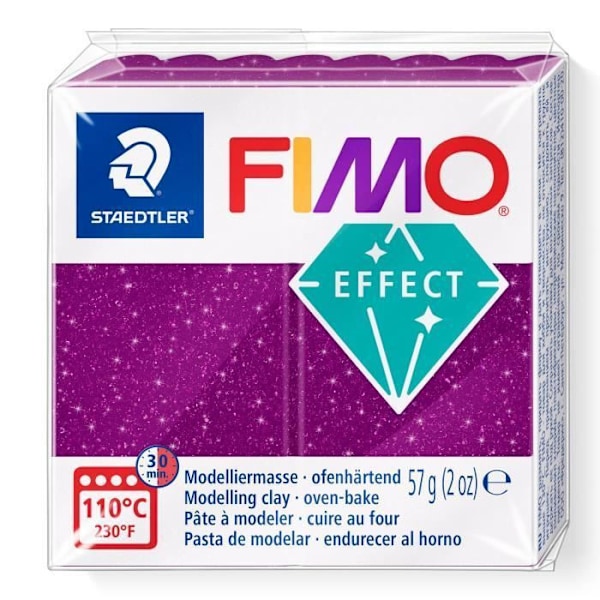 FIMO-effekt modelleringslera Galaxy Violet - FIMO - 57g - Glittereffekter - Smycken - Inredning Lila