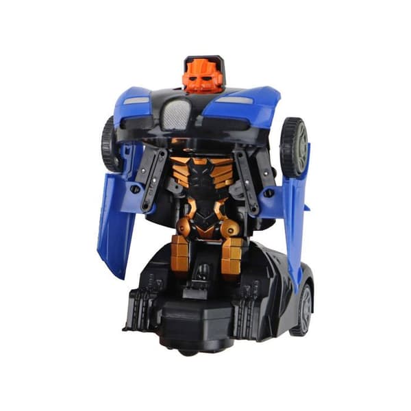 Blå Bugatti 2-i-1 Robotbil med Ljus Effekter