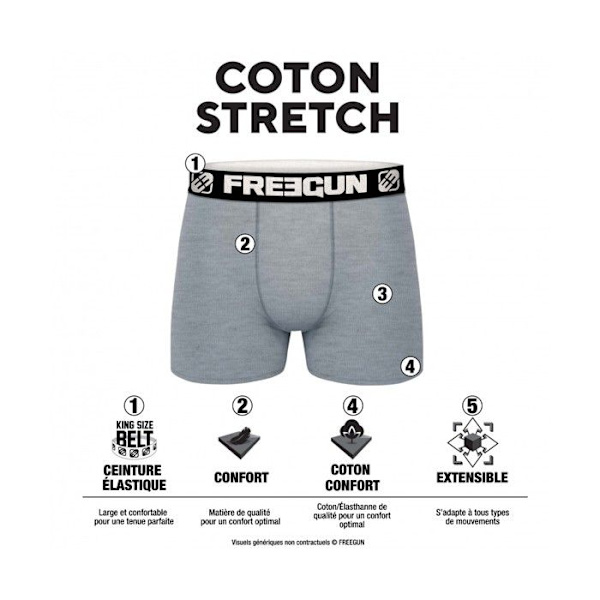 Freegun Boxers Overraskning bomull 3-pack Herr Flerfärgad M