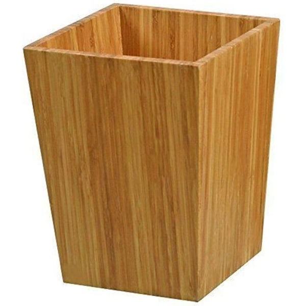 MSV - Lackerad bambu badrumslåda - 20 x 20 x 26 cm