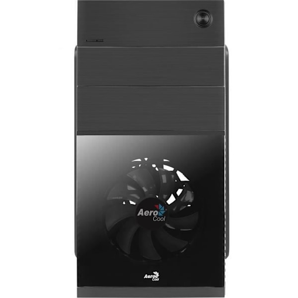 AEROCOOL CS-105 Cosmo PC CASE - med kortläsare - Mini Tower - Svart - Härdat glas - Micro ATX-format (ACCS-PC09211.11)