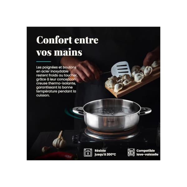 Gratängform - WECOOK! - WECOOK! - 28 cm - Rostfritt stål 18/10 - Induktionskompatibel Silver