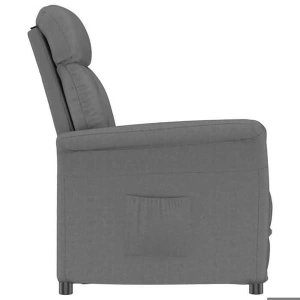 vidaXL fåtölj Mörkgrå Mikrofiber 348402