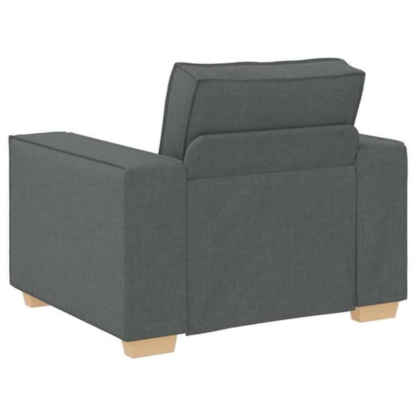 Mörkgrå Fåtölj Soffa 60 cm Tyg