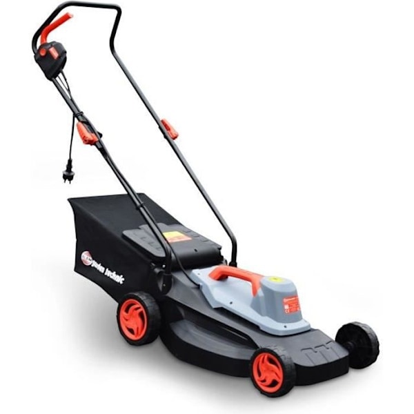 Elektrisk gräsklippare - ELEM TECHNIC - 40cm - 1800W - 40L gräsuppsamlare