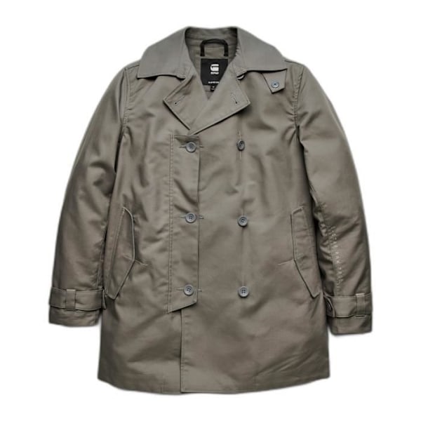 G-Star trenchcoat med dubbla knappar - granit granit jag