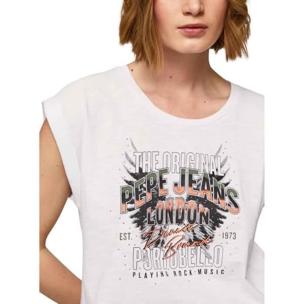 T-shirt Pepe Jeans Orlène för kvinnor Vit S