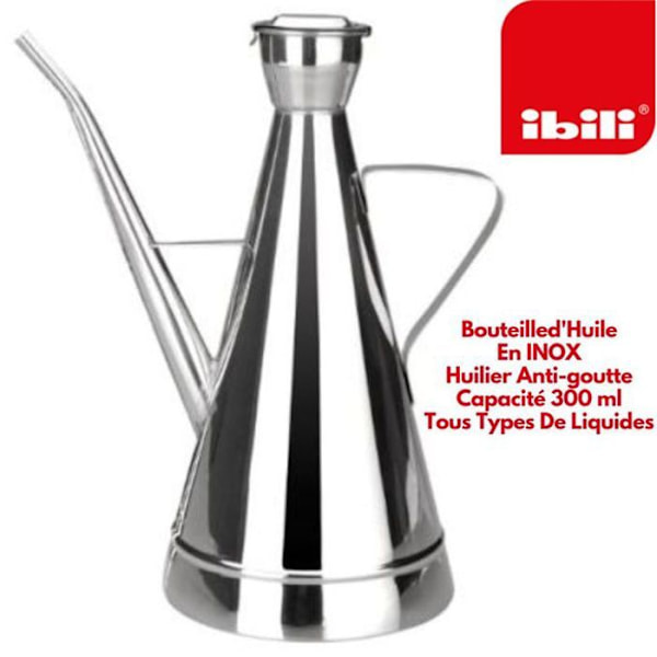 Ibili 709703 Cruet "Iberica" Rostfritt stål 0,3 l, Silver