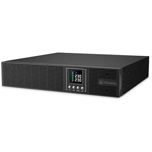 Inverter - ATLANTIS - A03-OP2002P-RC Pro - Online dubbelkonvertering - Ren sinusvåg - 2000VA