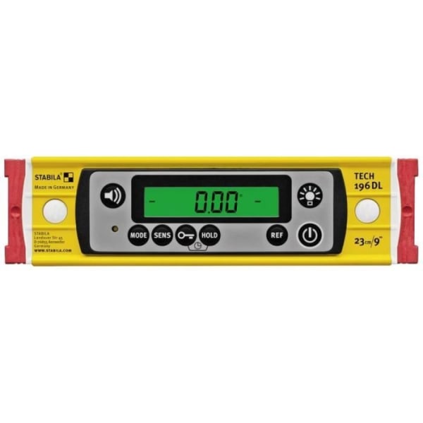 STABILA TECH 196 DL 19831 digitalt vattenpass - Antisladdsystem - Bärväska ingår