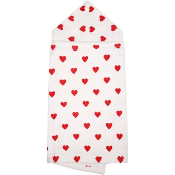Badrand - badponcho Petit Bateau - A08SI - Unisex Badcape för Baby, Marshmallow/Terkuit Röd Storlek unik