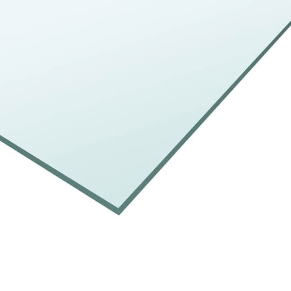 vidaXL Transparent bordsskiva 30x30 cm Härdat glas 345070
