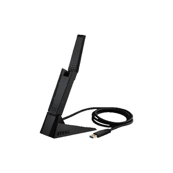 USB WiFi 6E-adapter - MSI - AXE5400 - 5400 Mbps - Tri-Band - WPA3-säkerhet