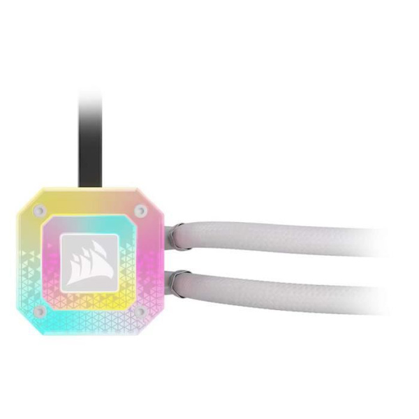 CORSAIR - H100i ELITE CAPELLIX XT - Allt-i-ett vattenkylningssats - 240 mm kylare - Vit - (CW-9060072-WW)