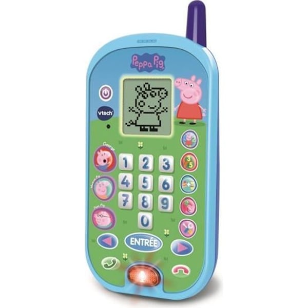 Barntelefon - VTECH - Peppa Pig - Roliga ljud - Lärorikt blått och grönt