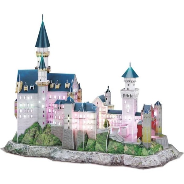 Neuschwanstein LED Edition 3D Pussel - Ravensburger - Färgskiftande LED - 3D Pussel Färgskiftande LED