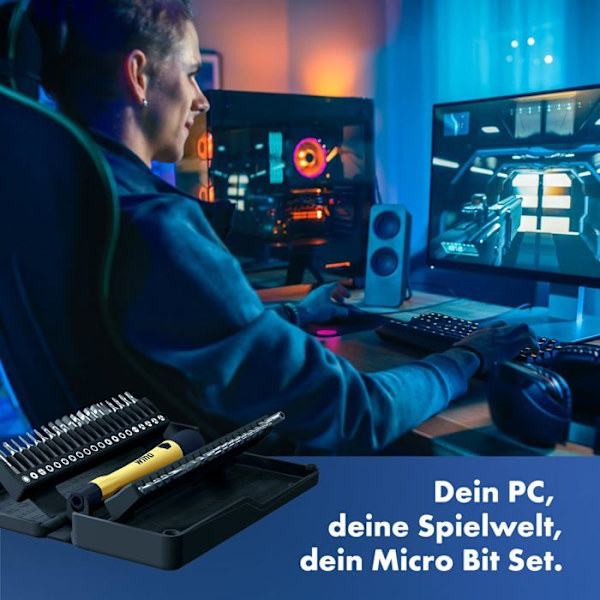 Kit med Micro Bit - WIHA - 44624 - 42 delar - Precision mekanisk skruvmejsel - ESD