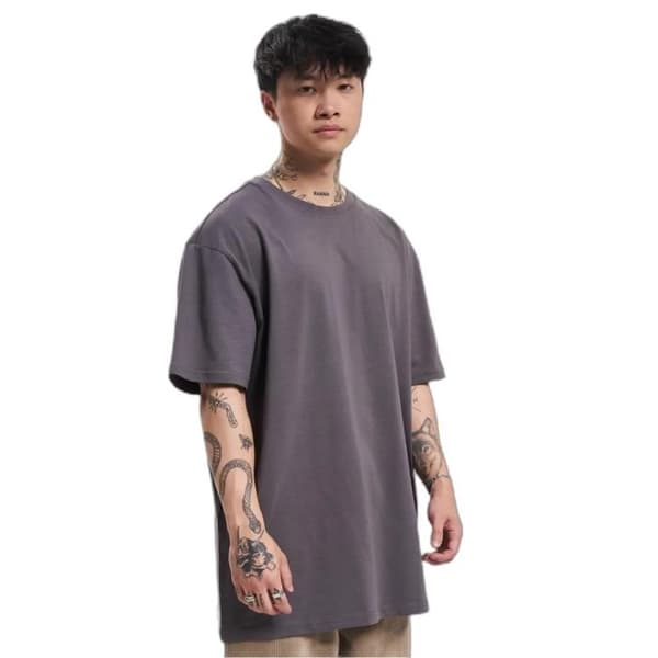 T-shirt Thug Life Moln - mörkgrå mörkgrå M