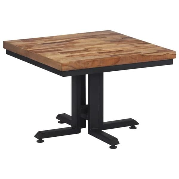 vidaXL Soffbord 55x55x40 cm Solid Reclaimed Teak 358516