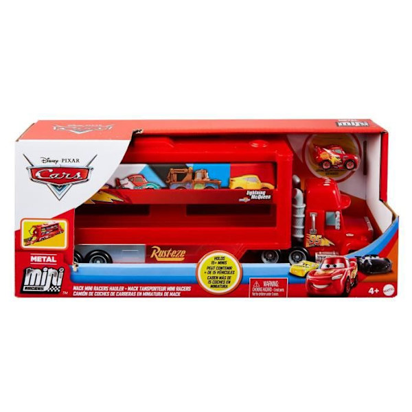 Mack Mini Transporter Fordon - Bilar - MATTEL - Röd - Transportkapacitet 18 fordon Röd